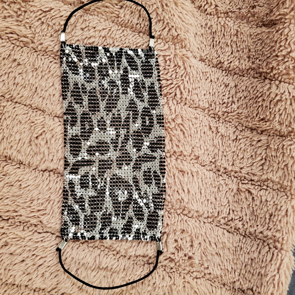 Reinstone Leopold print face mask/face covering - Picture 2 of 4